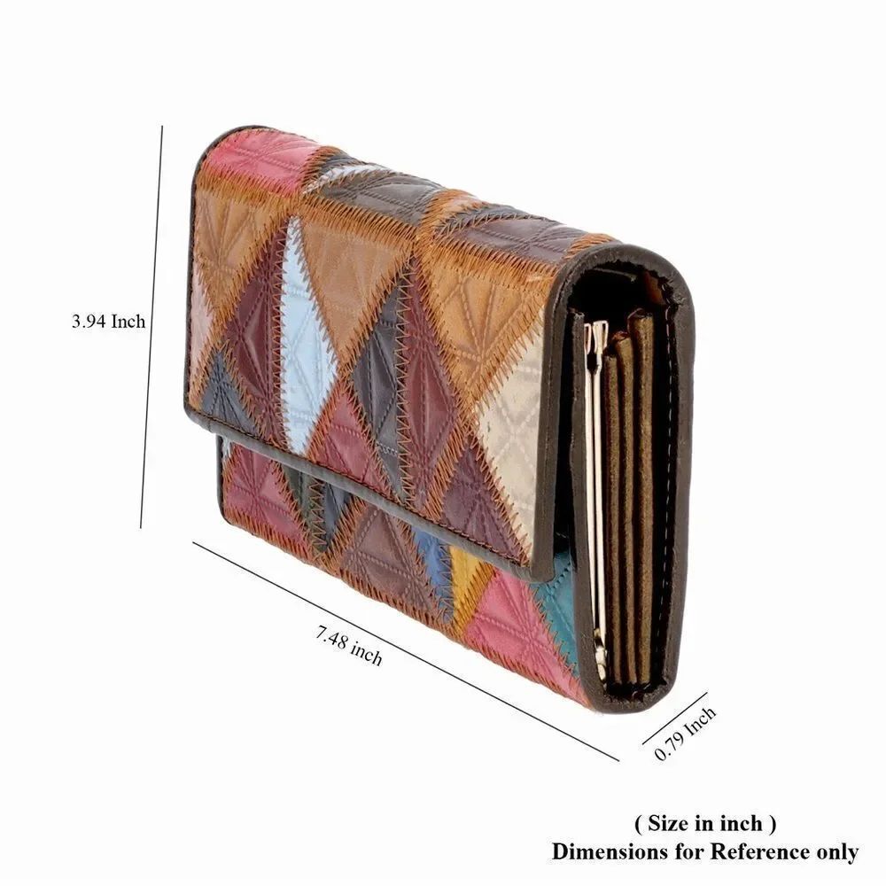 CHAOS Genuine Leather Multicolor Patchwork Wallet - Picture 5 of 5